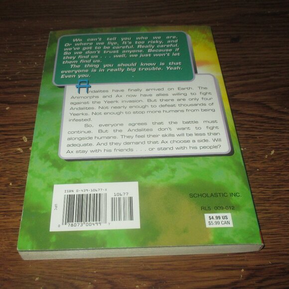 Animorphs 38 The Arrival by Applegate, Scholastic 1st Printing, Science Fiction - Picture 2 of 4
